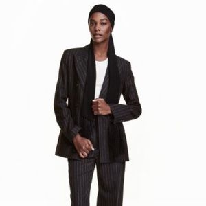 Zara Wool Black Double Breasted Jacket